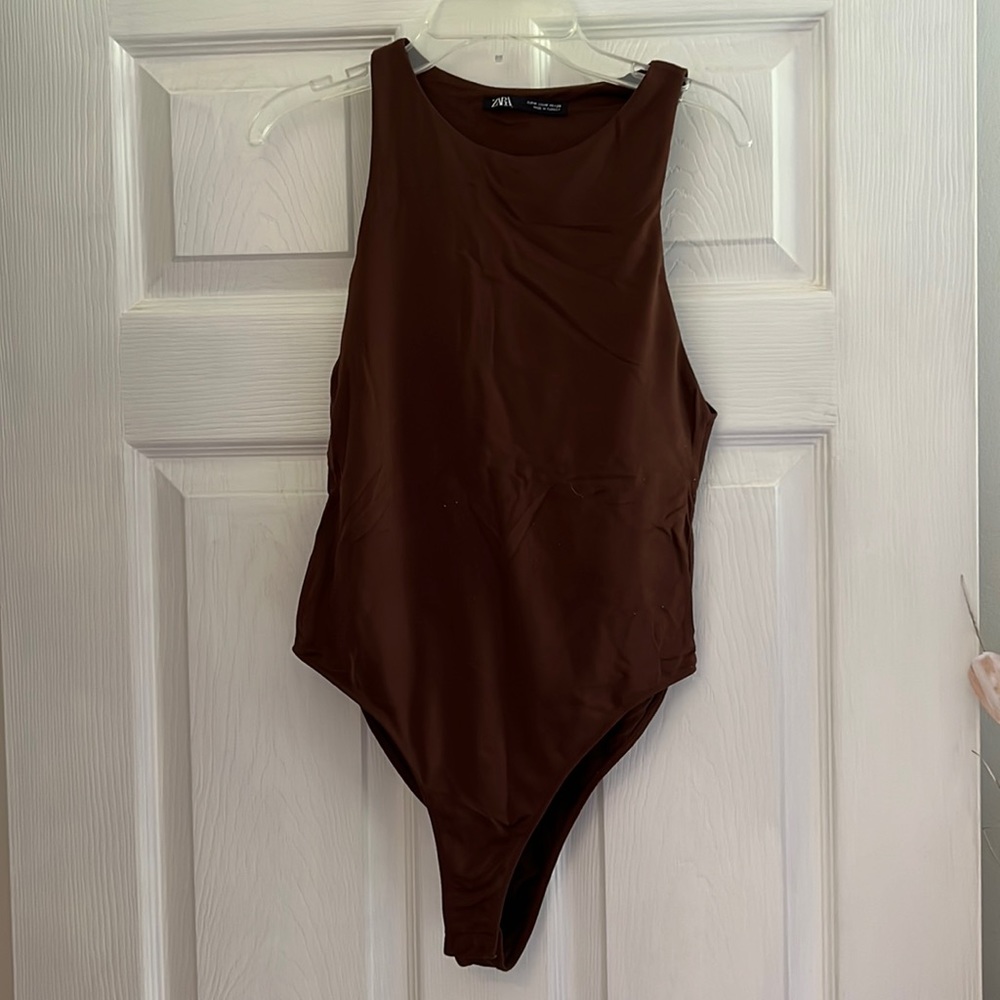 Zara High-Neck Tank Bodysuit